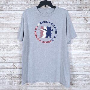 Grizzly Outdoor Mens Shirt XL Gray Tee 110A